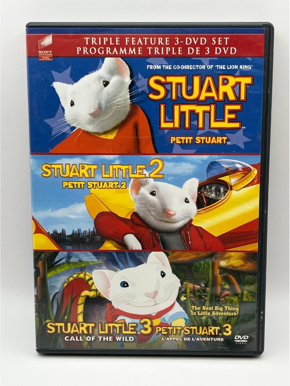 Stuart Little Triple Feature DVD Box Set 2000s Children's & Rob Minkoff